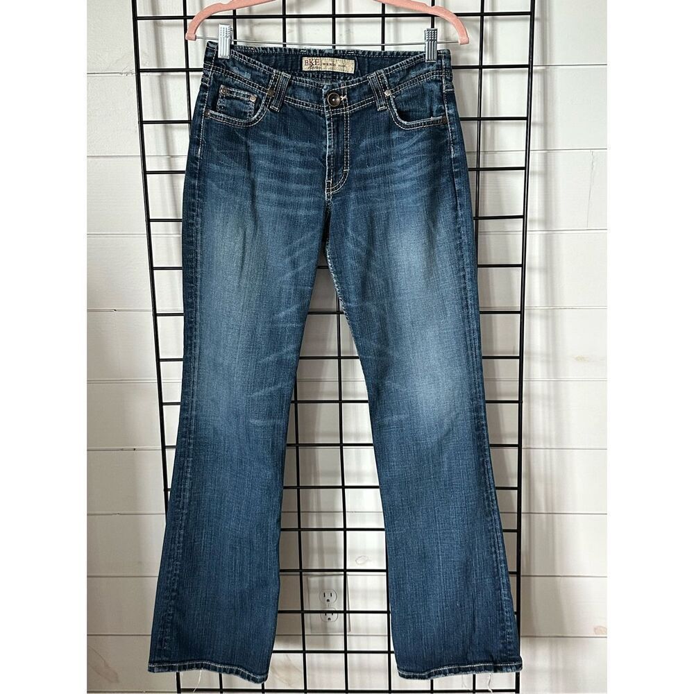 BKE Wendi Jeans Womens 29 x 33.5 Blue Bootcut Vintage Distressed Faded Y2K